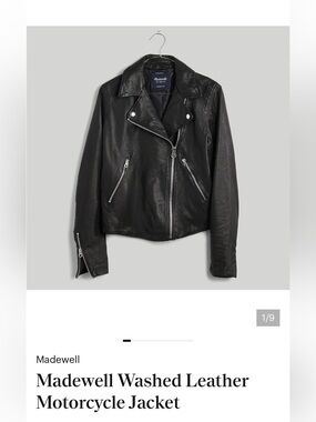 Madewell Washed Leather Motorcycle Jacket
